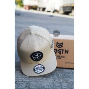 Topi Snapback Hip Hop Bordir Eddostyn Casual Cream