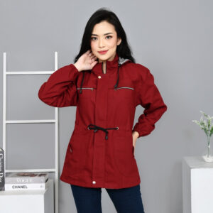 Jaket Parka Wanita Jumbo Kanvas Premium Bolak-Balik